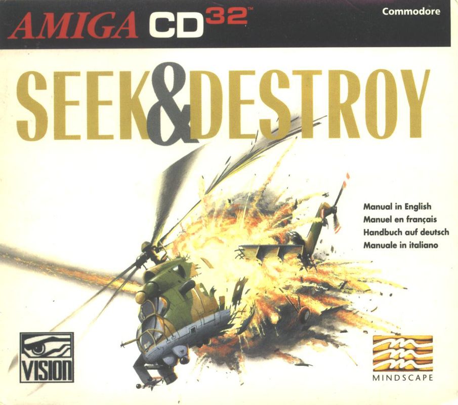 Seek & Destroy box art for Amiga CD32
